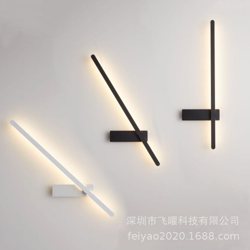简约现代格栅灯设计师led长条墙角灯卧室床头灯轻奢楼梯装饰壁灯