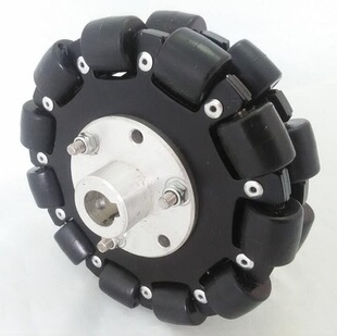 5寸127mm 机器人平台底盘全向轮麦克纳姆轮全金属万向轮