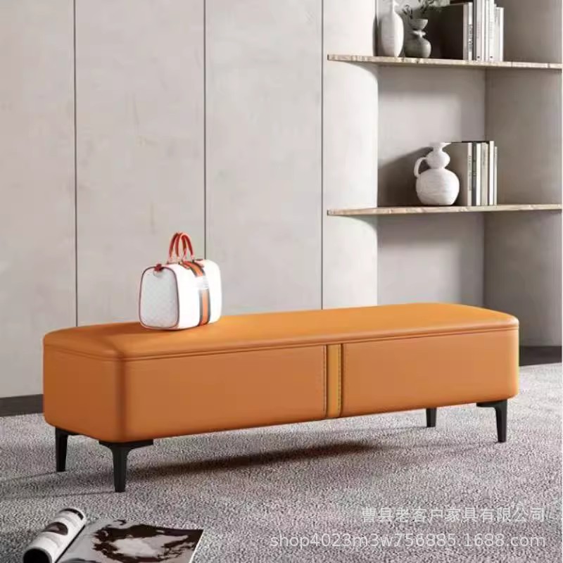 现代简约入户换鞋凳家用轻奢长条凳穿鞋凳沙发凳欧式卧室床尾凳