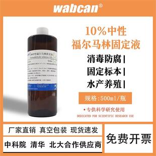 10%福尔马林保存液消毒液动物标本防腐剂甲醛溶液组织固定液500ml