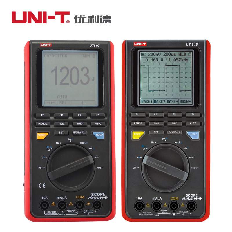 优利德UT81B/UT81C 示波型数字万用表 USB传输 示波表储存示波器