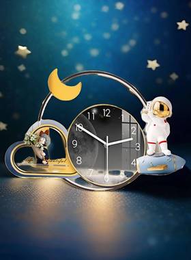 个性时尚时钟现代简约创意挂钟大气轻奢客厅餐厅家用装饰钟表