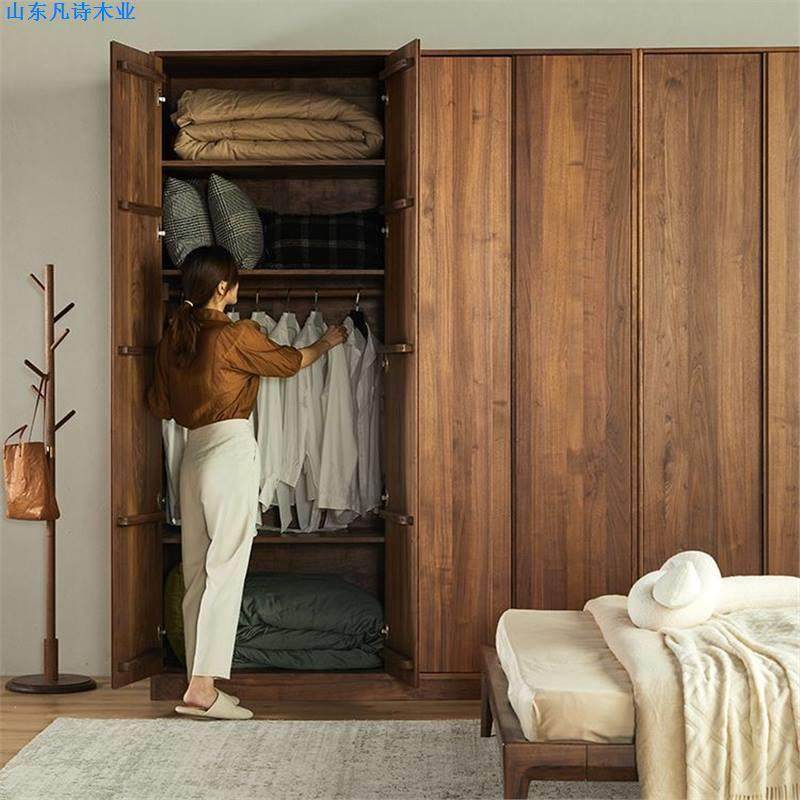 北美黑胡桃木衣柜四门五门轻奢卧室衣柜北欧全实木衣橱,鲜花速递/花卉仿真/绿植园艺,割草机/草坪机,淘宝优惠券,粉丝福利购,淘宝优惠卷