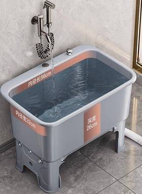 阳台拖把池高脚洗拖布地盆家用卫生间墩布拖布池移动水池水槽池子