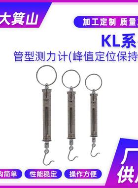 KL系列管型测力计100N-1000N弹簧拉力棒带挂钩（峰值定位保持型）