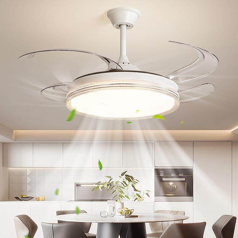 园欧特朗风扇灯客厅灯现代简约主灯全光谱led吸顶灯餐厅隐形吊扇