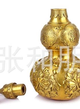 铜葫芦摆件富贵玉堂葫芦摆件