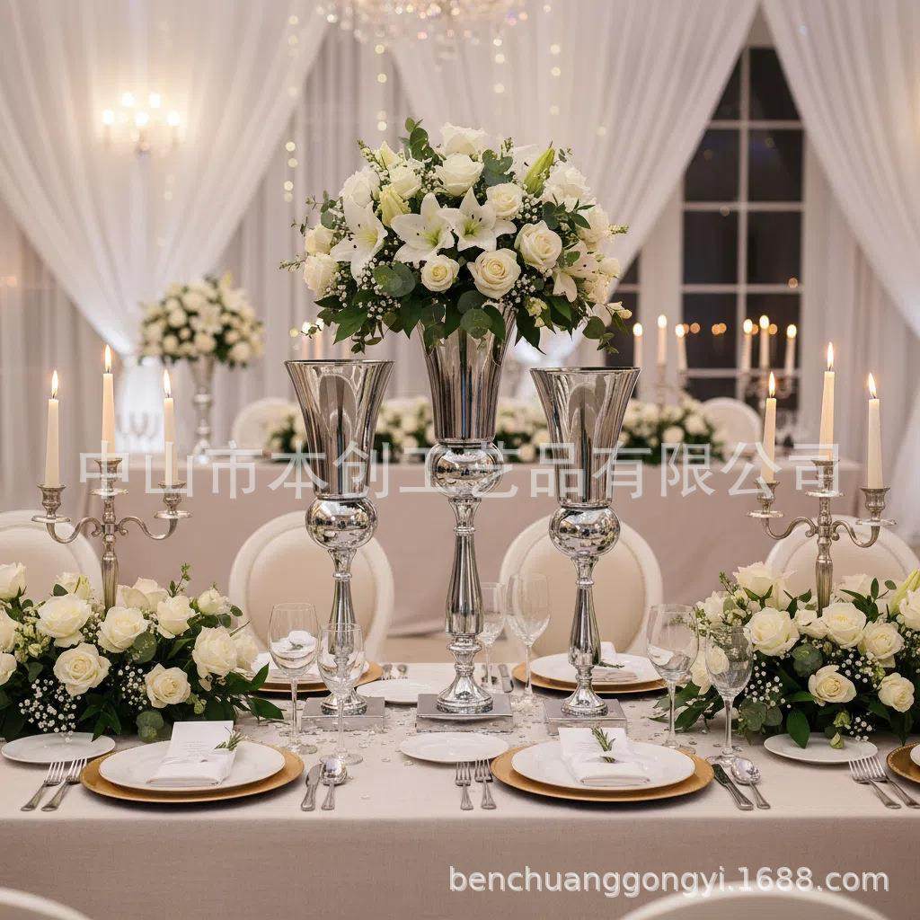 婚庆道具路引婚礼装饰花瓶铁艺花架结婚用品电镀金色花器插花摆件,节庆用品/礼品,装扮布置套餐,淘宝优惠券,粉丝福利购,淘宝优惠卷