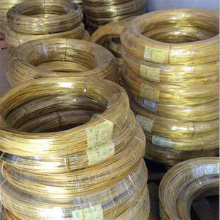 厂家直销H65光亮铆钉弹簧线手工饰品黄铜线高精密h65黄铜线