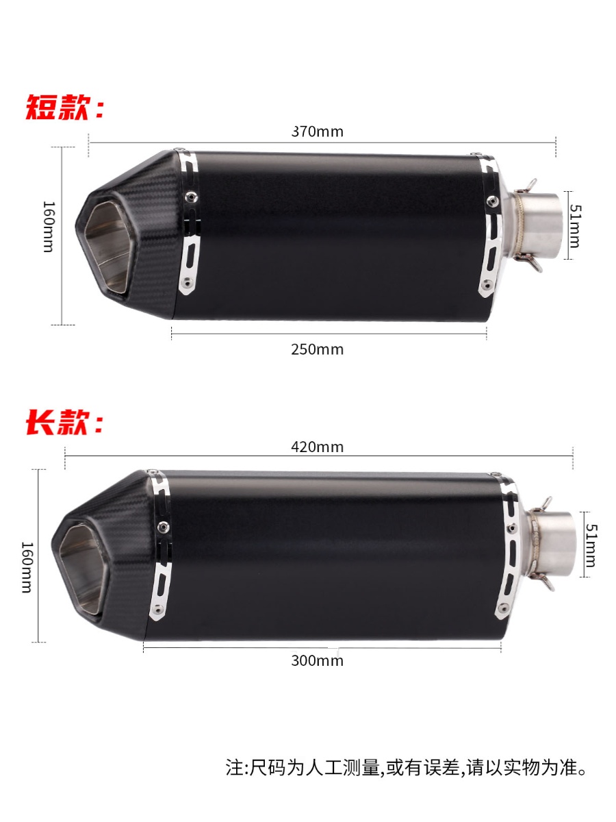 摩托车排气管 R3 CB650R Z400 改装Remus 狼头排气管 通用尾段