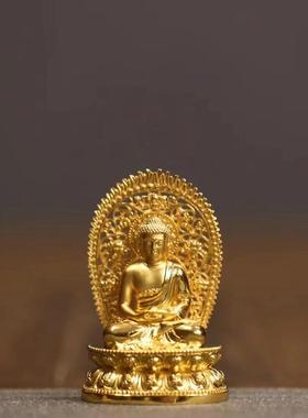 释迦摩尼摆件做工精湛潮流高级设计感百搭复古气质小巧书桌摆饰品
