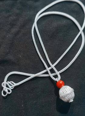 凉山彝族编织项链女红珠男女情侣款锁骨链纯手工复古民族风首饰