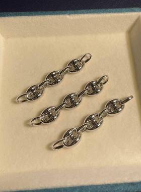 精工版猪鼻子延长链手链项链随意延长加长银色链 DIY配件