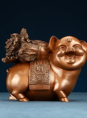 白菜猪摆件工艺品十二生肖猪家居装饰品摆设