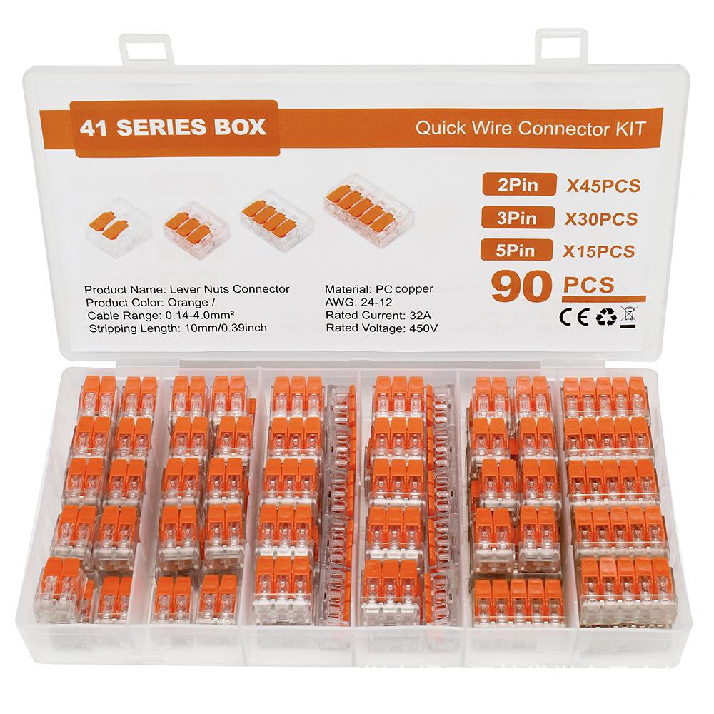 90PCCS快速接线端子P75只透明导线连接器CT412PCT413PT415CE