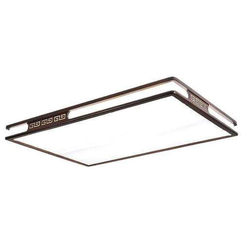 新中式实木客厅吸顶灯led超薄圆形长方形大厅灯餐厅卧室书房灯具