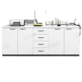 文件柜矮柜资料柜办公室落地储物柜茶水柜子餐边柜木质办公置物柜