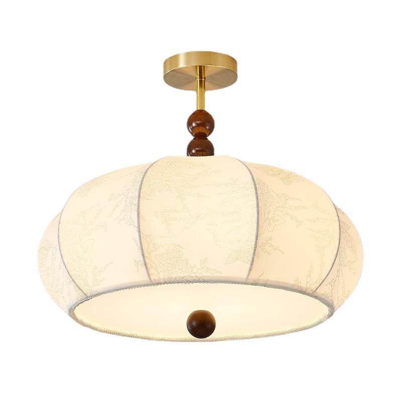 法式复古中古卧室吸顶灯布艺印花南洋风书房侘寂风氛围浪漫主卧灯,家装灯饰光源,客厅吸顶灯,淘宝优惠券,粉丝福利购,淘宝优惠卷