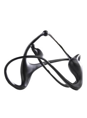 现代简约抽象艺术品摆件样板房售楼处家居玄关桌面电视柜书架装饰