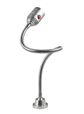 led机床工作灯3w24v螺丝固定底座万向电镀软管灯厂家直销