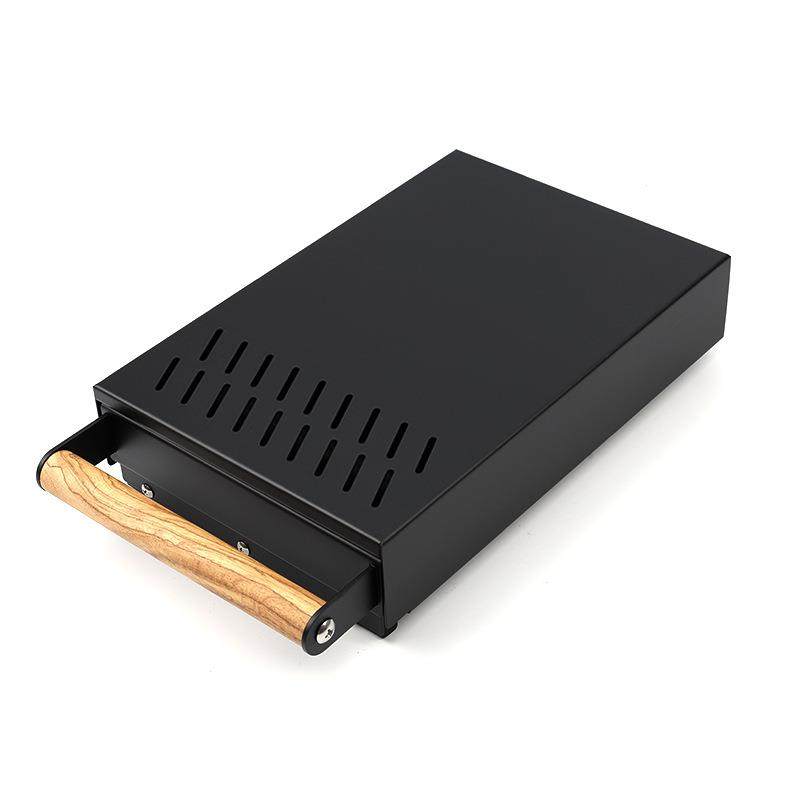 咖啡不锈钢粉渣盒抽屉式敲渣桶咖啡粉渣咖啡渣盒迷你收纳