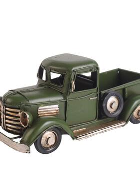 圣诞创意礼品复古皮卡车模型家居礼品摄影道具咖啡厅酒吧装饰摆件