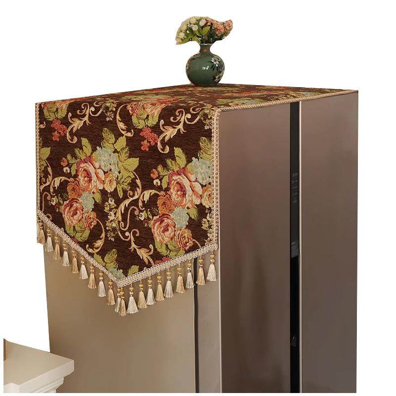 欧式高端冰箱防尘盖布罩巾顶轻奢高档单双开门卡萨帝家用2023新款,居家布艺,万能盖巾,淘宝优惠券,粉丝福利购,淘宝优惠卷