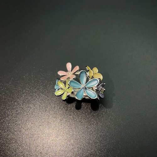 Vintage古着 Oil-dropping daisies戒指
