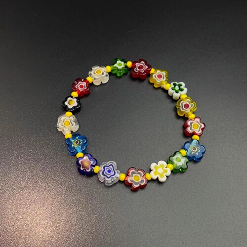 Vintage古着 Glazed flower string手串