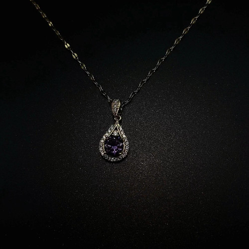 Vintage古着 Purple tears项链