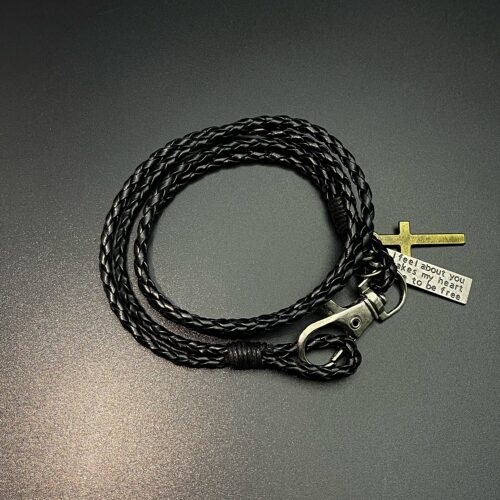 Vintage古着 Black rope cross手绳
