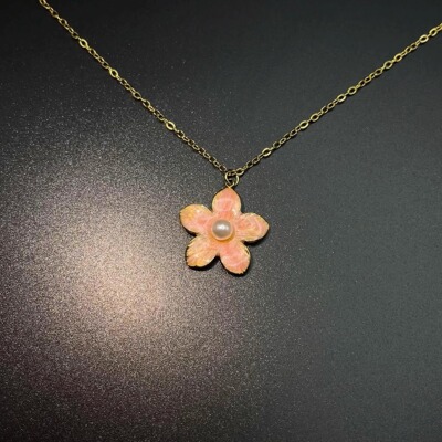 Vintage古着 Pearl cherry blossoms项链