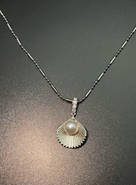 Vintage古着 Shell pearls项链