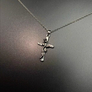 Vintage古著 Dead leaf cross项链