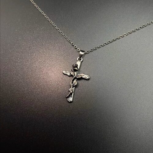 Vintage古著 Dead leaf cross项链