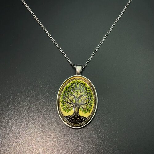 Vintage古着 Green Tree of life项链