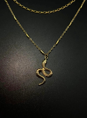 Vintage古着 Jinsha Spirit Snake项链