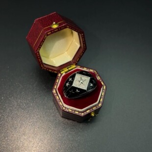 Vintage古着 Burgundy star curtain戒指