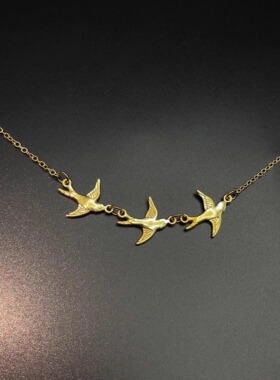 Vintage古着 Birds in the wilderness项链