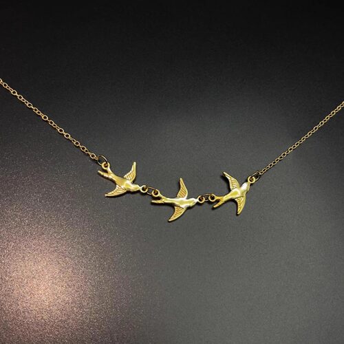 Vintage古着 Birds in the wilderness项链