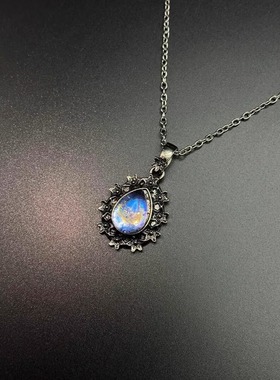 Vintage古著 Flower moonstone项链