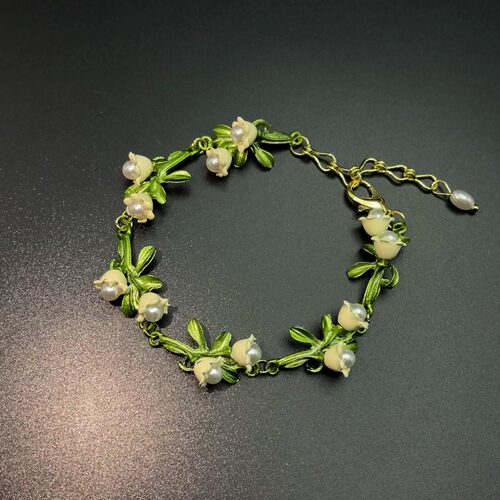 Vintage古着 Emerald Bellflower手链