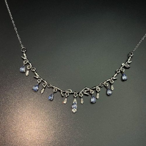Vintage古着 Water drop branches项链