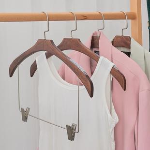 搭配衣架挂汉服马面衣挂连体带夹一体衣服挂架家用JK服挂 实木套装