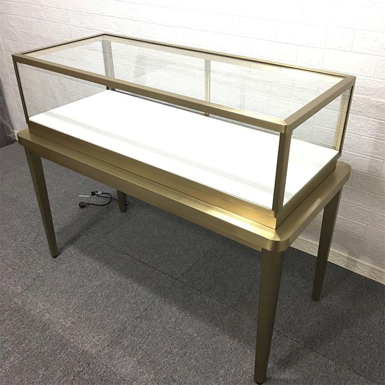 玻璃珠宝首饰展示柜高档不锈钢商场眼镜手表黄金翡翠摆件玉器展柜