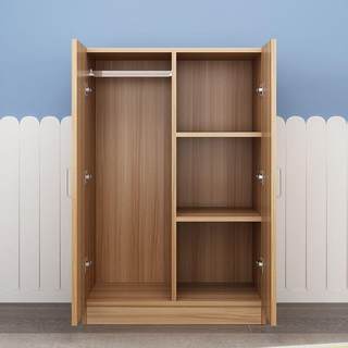 经济型衣柜家用卧室现代简约出租房用实木质简易组装收纳储物柜子