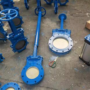 加长杆刀闸阀PZ73加长杆插板阀暗杆带盖子关水阀污水阀井底阀