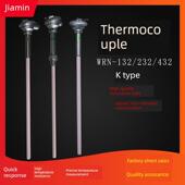 432刚玉管陶瓷固定法兰式 232 螺纹 热电偶WRN132 佳敏K型直插入式
