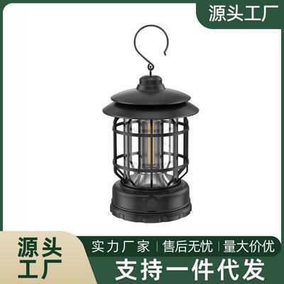户外露营灯 复古马灯充电手提灯家用多功能野营帐篷灯便携带挂钩