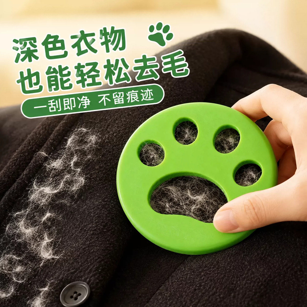宠物猫爪双面粘毛器衣物除尘